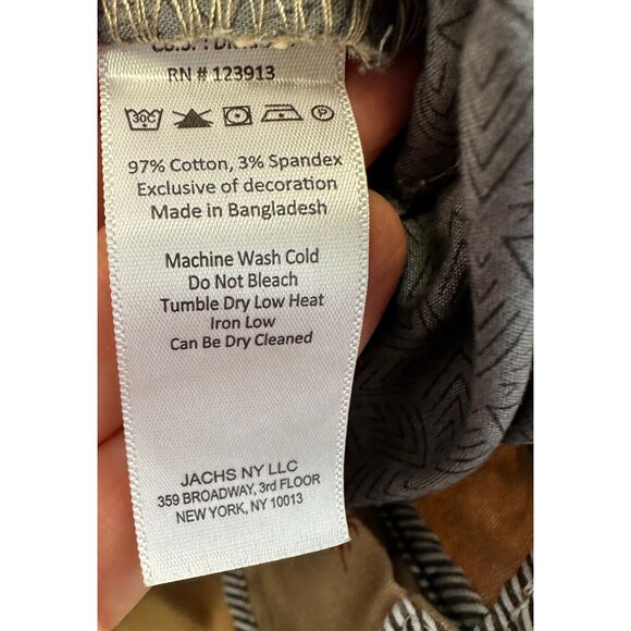 Jachs NY Shorts Mens 31 Bleecker Tan Palm Tree Flat Front Chino Beachy Resort - Picture 3 of 6